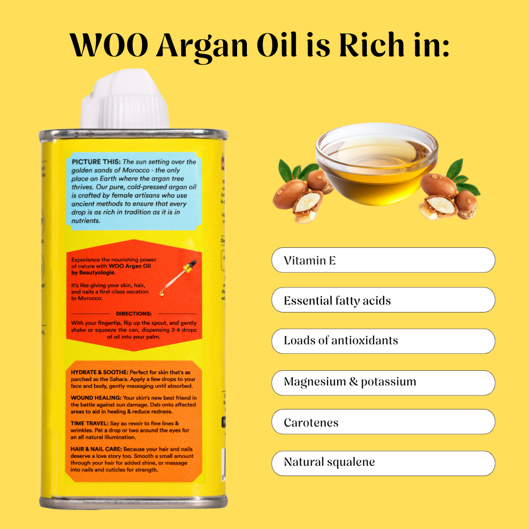 Argan Oil is rich in vitamins