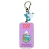Bird charm keychain with Santal Solid Oil Balm tag