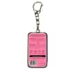 Pink-labeled solid oil balm keychain tin