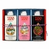 Three WOO body oil spray cans in gift box